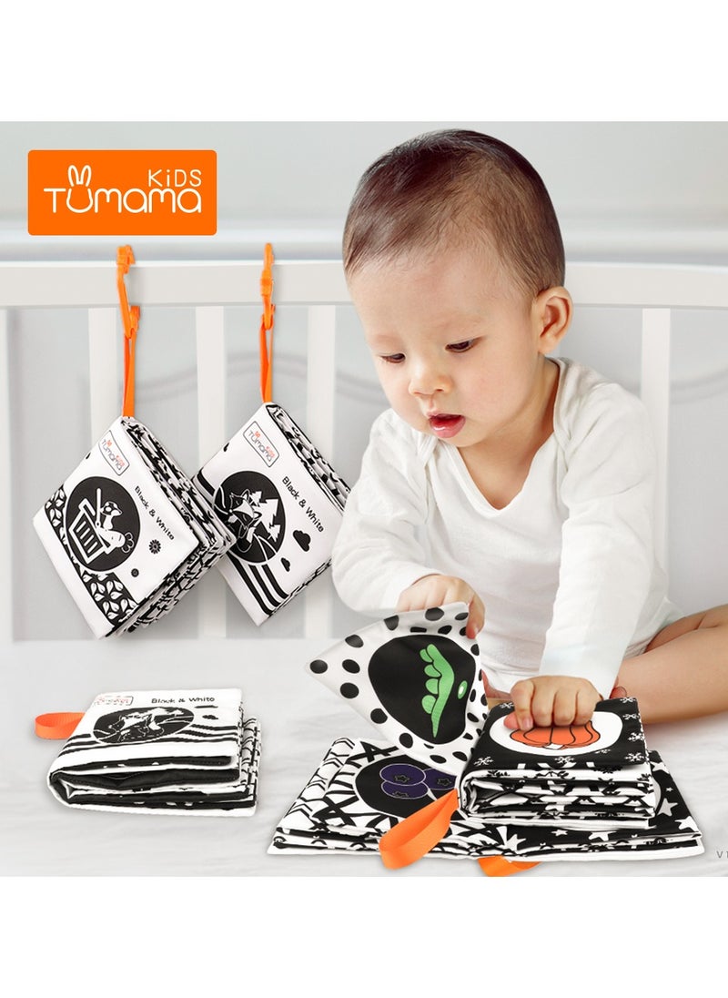 TUMAMA KIDS - Black and White cloth books- set of 4 - Image 1