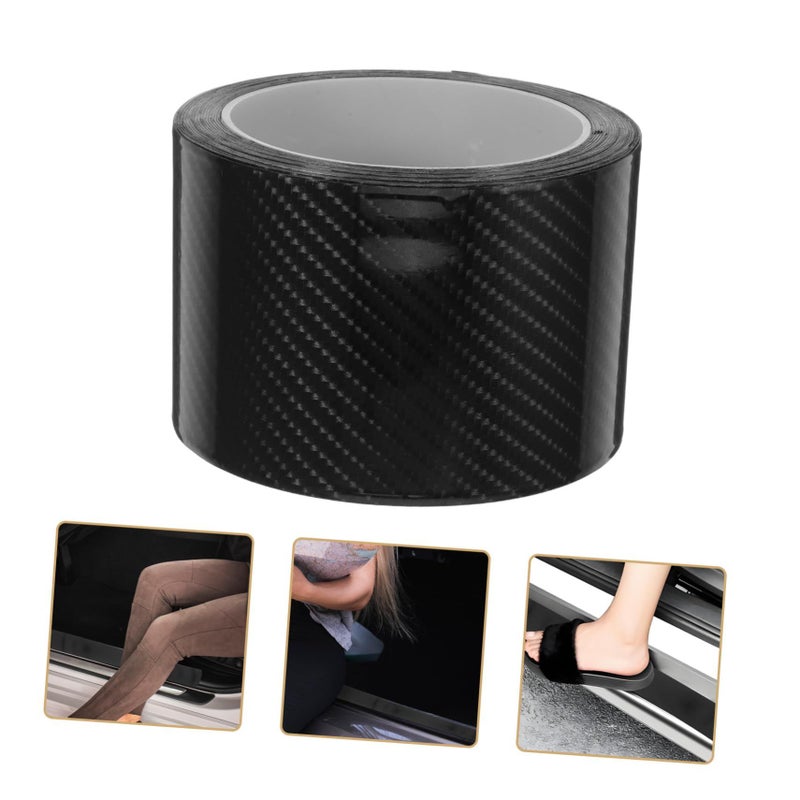Carbon Fiber Car Door Edge Wrap Film Scratch Guard Self Adhesive Roll - Image 4