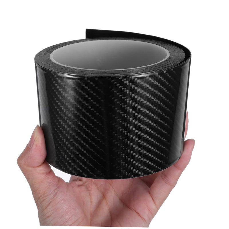 Carbon Fiber Car Door Edge Wrap Film Scratch Guard Self Adhesive Roll - Image 3