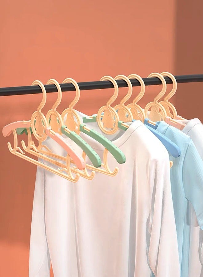 10pcs Adjustable baby hanger Baby Nursery Closet Hangers Extendable Laundry Infant Pant Hanger for Girl Boy Toddler Kids Child(Green) - Image 3