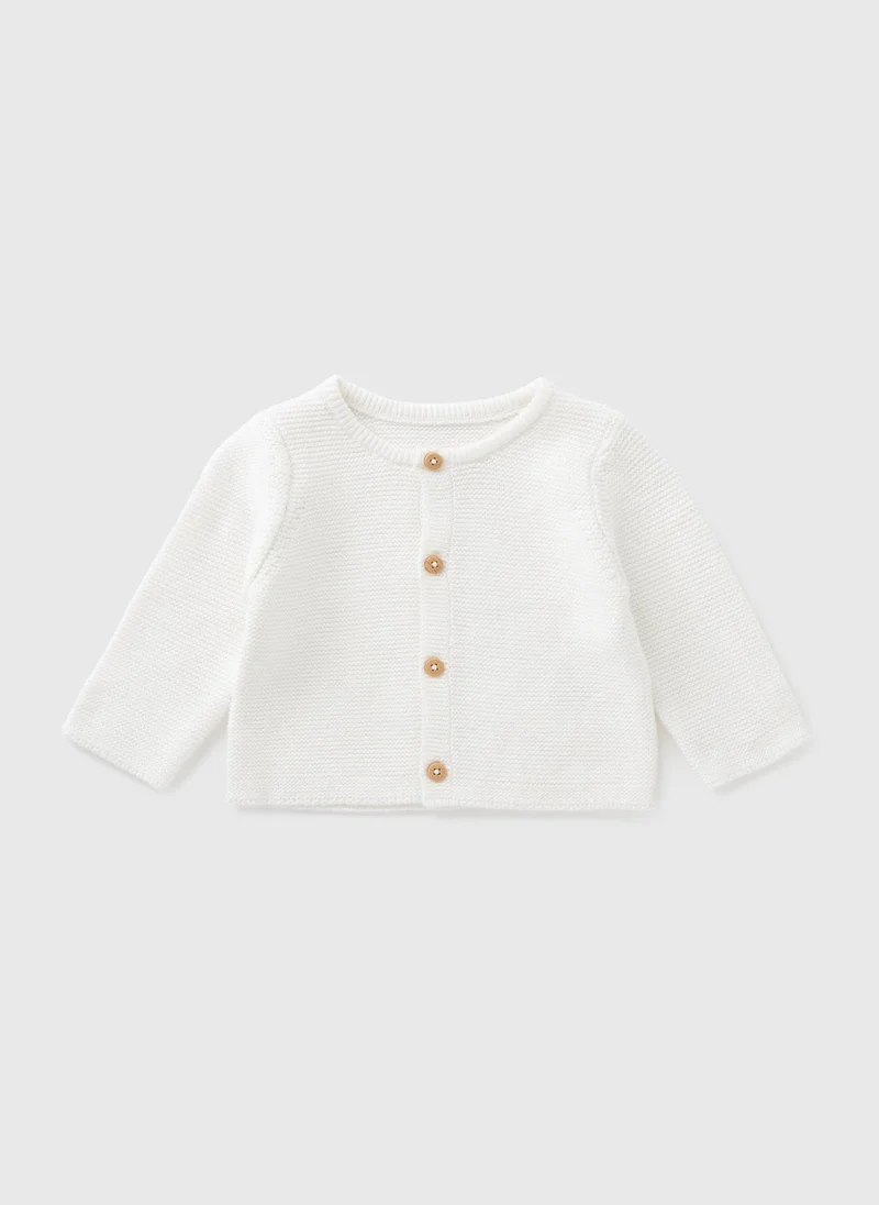 ماتلان Baby Cream Knitted Cardigan