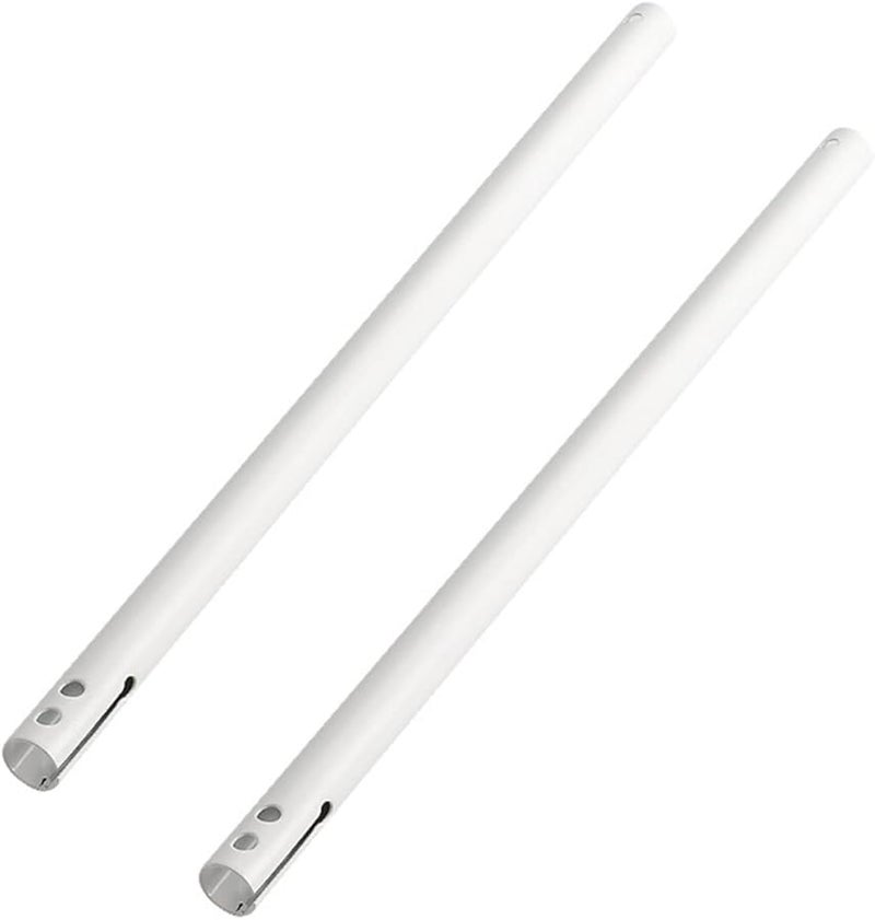 Ceiling Fan Extension Rods 2Pcs Iron Material Downrod Pole Accessories - Image 2