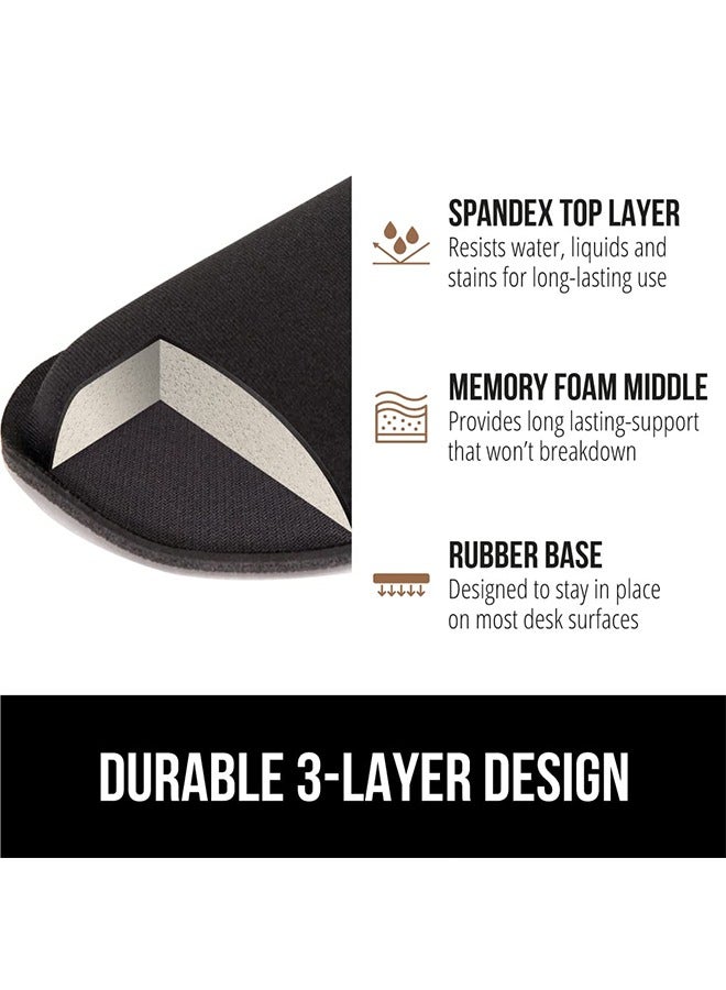Wrist pad, keyboard pad, mouse pad, Silky Gel Memory Foam Wrist Rest for Computer Keyboard, Mouse, Ergonomic Design for Typing Pain Relief, Desk Pads Support Hand and Arm, Rests, Stain Resistant,  B - Image 4