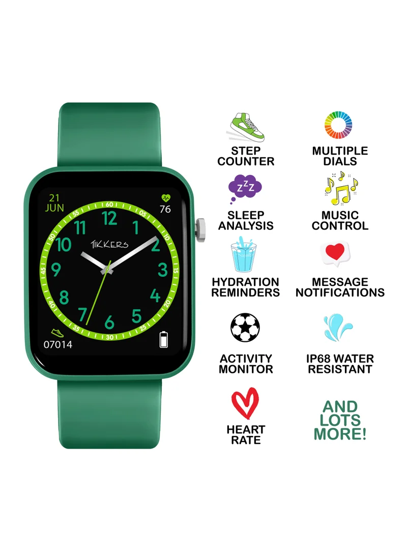 Tikkers Tikkers Kids Series13 Smart Green Interchangeable Strap Watch