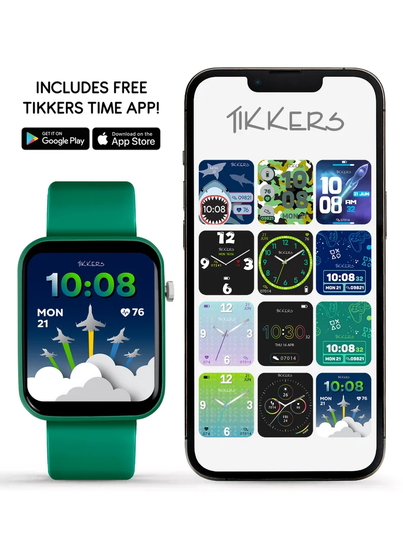 Tikkers Tikkers Kids Series13 Smart Green Interchangeable Strap Watch