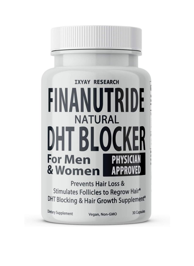 IXYAY RESEARCH - Natural DHT Blocker & Hair Growth Capsules to Prevent Hair Loss, Stimulate Hair Follicles, Stop Hair Loss, Regrow Hair. Proprietary Anti-Hair Loss, Hair Regrowth Treatment & Vitamin Pills - Image 1