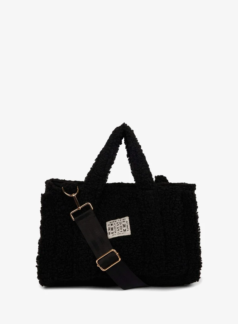DeFacto Basic Plush Crossbody Bag