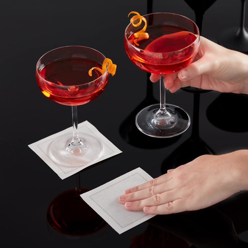 My Drap Basics Cotton Cocktail Napkin, 50 Per Roll, Cream, 4.3 x 4.3 Inch - Image 5