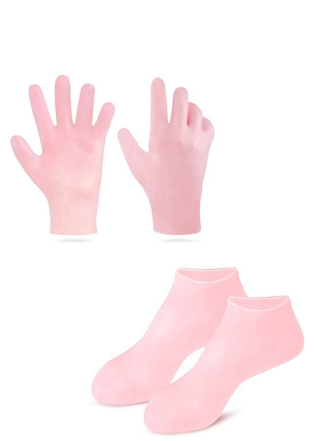 Generic Smooth, Moisturizing Socks Set Gel Spa Gloves Skin Care Socks,for Moisturize Soften Repairing Hands Feet Callus Remover,Gifts for Friends and Families  - Image 1