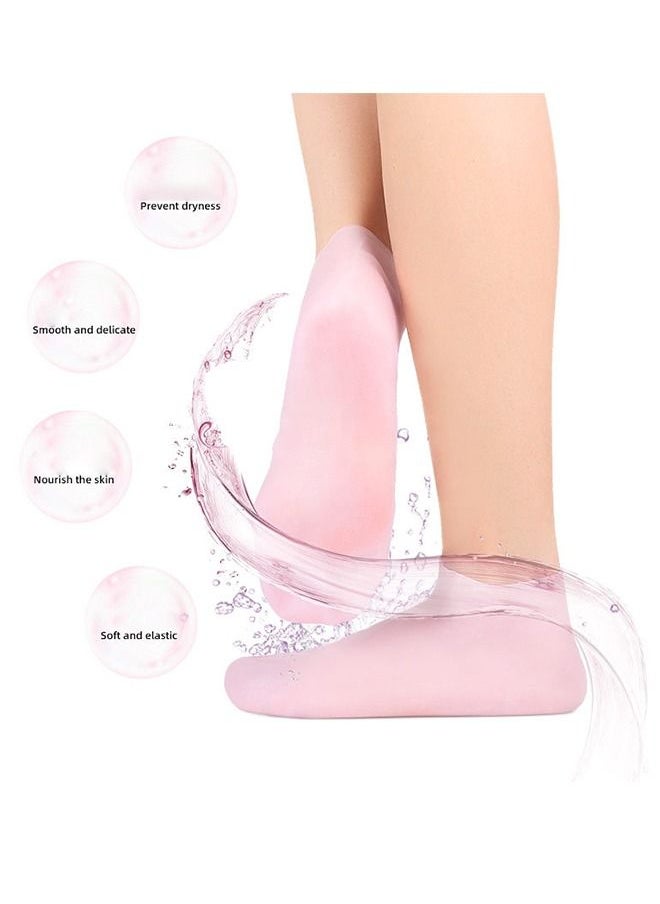 Generic Smooth, Moisturizing Socks Set Gel Spa Gloves Skin Care Socks,for Moisturize Soften Repairing Hands Feet Callus Remover,Gifts for Friends and Families  - Image 3