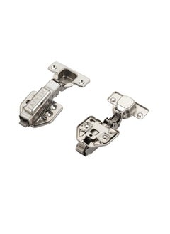 ZORBA Zorba Stainless Steel Steel Soft Close 2D Hydraullic Clip On Concealed Hinges for Full Overlay Door Pack of 2 Pair 0 Degree Crank Silver  - Image 3