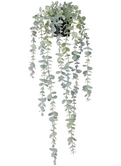 Generic Fake Hanging Plants in Pots Artificial Ivy Vine Leaves for Home Kitchen Garden Office Wall Mounted Shelf Decor 2 Pack Looks  - Image 1
