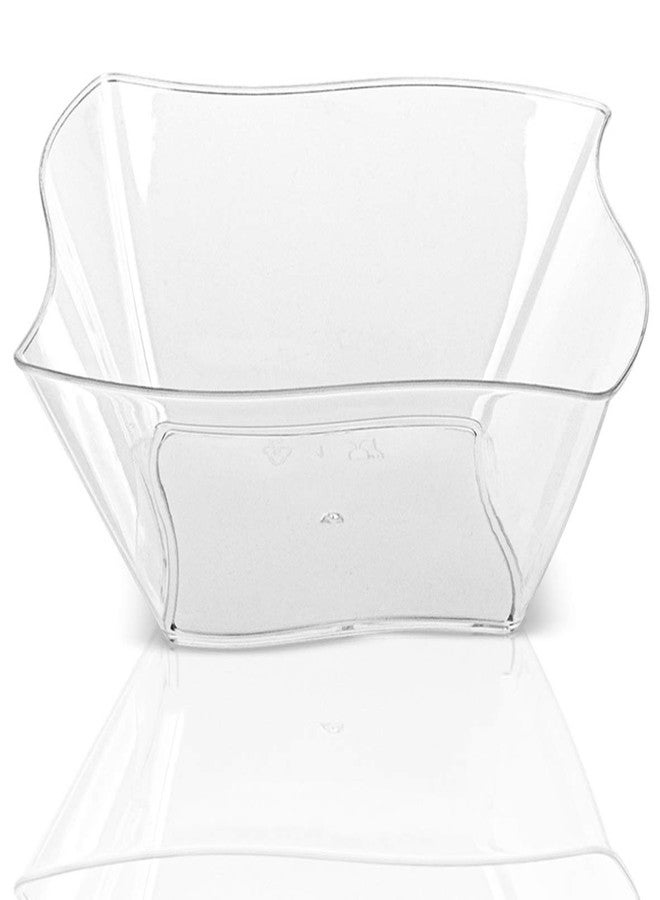 Lawei 100 pack 5 oz Mini Dessert Cups with Spoons - Mini Dessert Plates Disposable Bowls for Chocolate Desserts, Appetizers, Dessert Samplers, Dessert Shot Glasses & More - Image 2