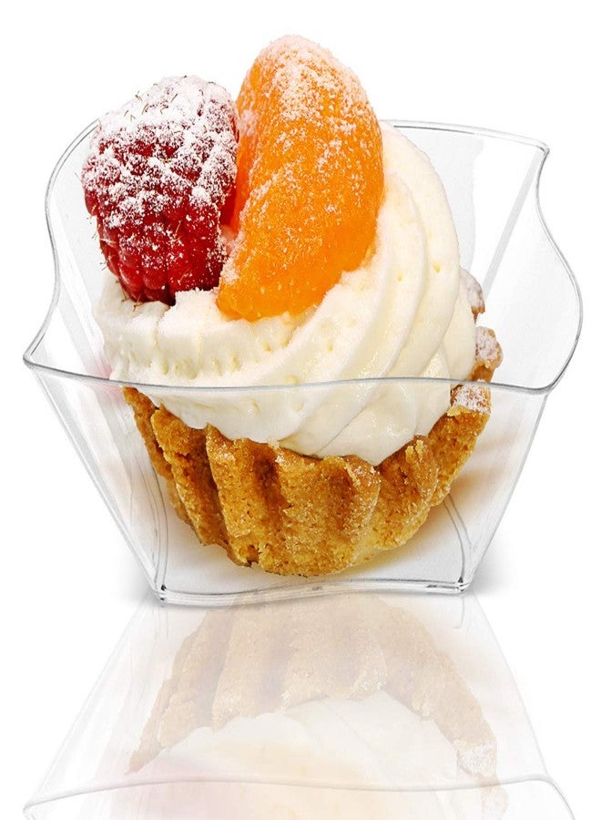 Lawei 100 pack 5 oz Mini Dessert Cups with Spoons - Mini Dessert Plates Disposable Bowls for Chocolate Desserts, Appetizers, Dessert Samplers, Dessert Shot Glasses & More - Image 5