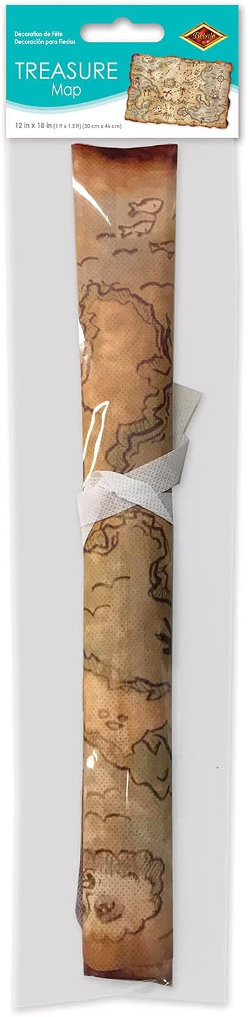 Beistle خريطة كنز بلاستيكية لملحقات الحفلات 1 عدد 1Pkg - Image 5