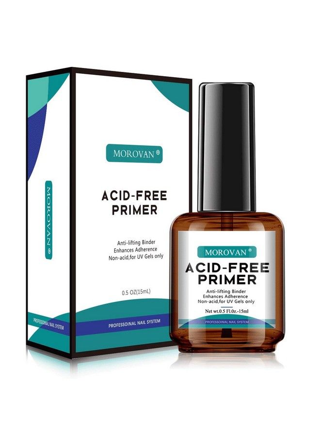 morovan برايمر أظافر احترافي خالٍ من الأحماض، لا يحترق، 0.5 أونصة، برايمر أظافر جل لبودرة الأكريليك وجل الأشعة فوق البنفسجية، يجف بسرعة في الهواء، مثبت أظافر - Image 2
