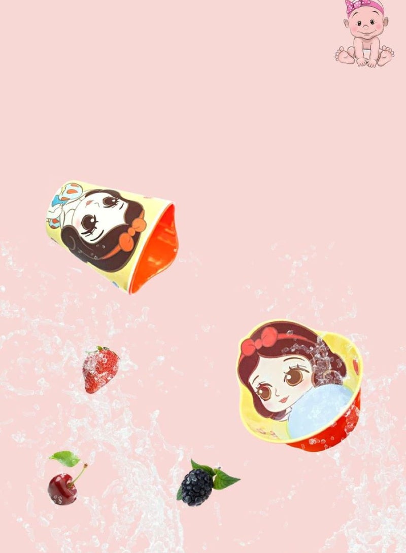 Disney Melamine Anti Shock Drop Proof Dining Bowl and Cup Set for Kids and Toddlers Age 5+ above - Image 4