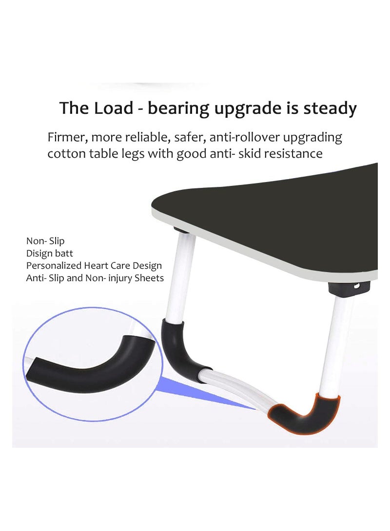 Smart Standard Multi Purpose Laptop Table With Dock Stand Foldable And Portable Engineered Wood With Cup Holder - Image 5