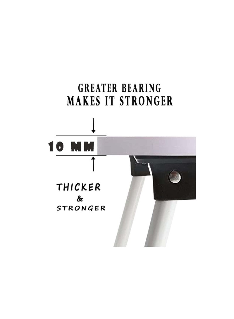 Smart Standard Multi Purpose Laptop Table With Dock Stand Foldable And Portable Engineered Wood With Cup Holder - Image 2