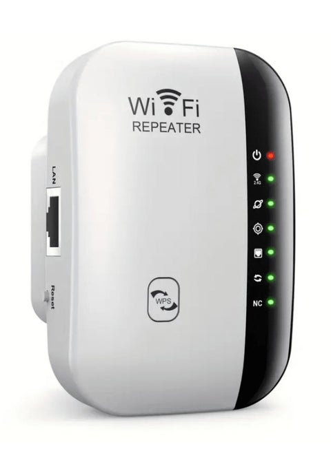 WiFi Range Extender, Wireless Repeater with Stable Signal Enhancement and 360° Full Coverage, Support 2 Modes, High-Speed Transmission, Encrypted & Secure Connection, Easy Installation & Plug and Play