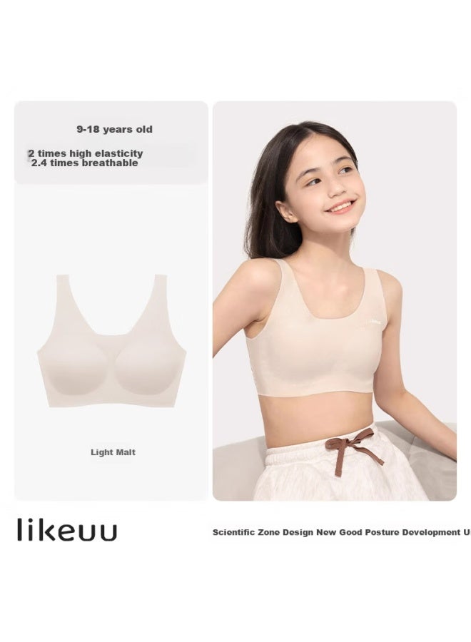 Like Uu Children's Underwear, Girls' Student Bra, High School Student Puberty Bra, Vest-style Seamless Underwear - Image 4