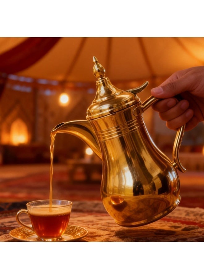 Sakura Train Middle Eastern Arabic Turkey-Inspired Stainless Steel Coffee Pot Dallah Pot Coffee Maker, Double-Wall Insulated Coffee Pot With Lid And Hand, Multiple Colors And Capacities Available for Women, Men, Guests, Best Gift idea, Kitchen Drinking Décor - Image 2