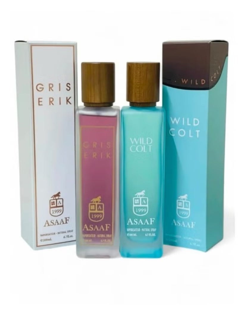 عسافكو  عطر جريس إريك 200 مل أو دو بارفان و عطر وايلد كولت 200 مل أو دو بارفان - Image 1