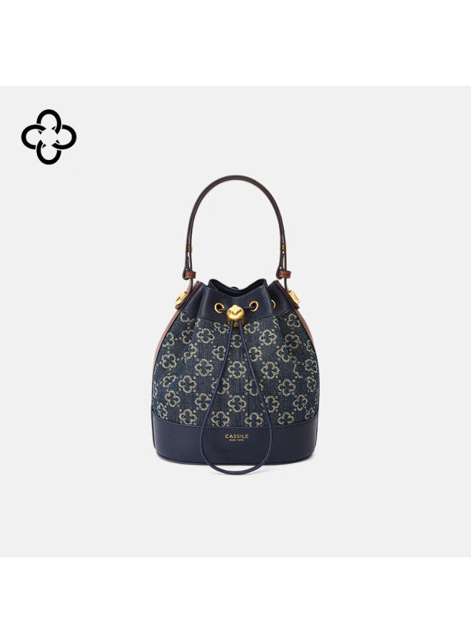Cassile Bucket Bag For Women, Commuter Retro Floral Pattern Large Capacity Light Luxury Handheld Crossbody Bag, Birthday New Year Gift - Image 3