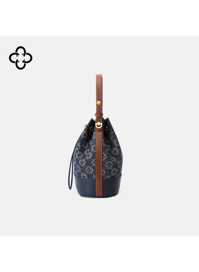 Cassile Bucket Bag For Women, Commuter Retro Floral Pattern Large Capacity Light Luxury Handheld Crossbody Bag, Birthday New Year Gift - Image 5