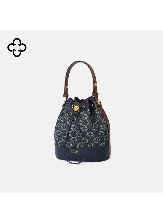 Cassile Bucket Bag For Women, Commuter Retro Floral Pattern Large Capacity Light Luxury Handheld Crossbody Bag, Birthday New Year Gift - Image 4