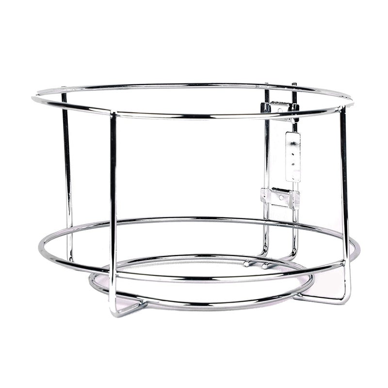 CR18 COLLECTION CR18 COLLECTION Stainless Steel Dustbin Holder For Kitchen Bathroom Home And Office Bin Holder Without Drill Dustbin Stand For Kitchen Cabinet Door Mounted Dustbin Holder OpenTop Silver  - Image 1