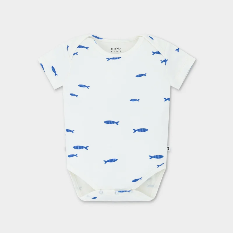  ميكو كيدز Panda Short Sleeve Bodysuit