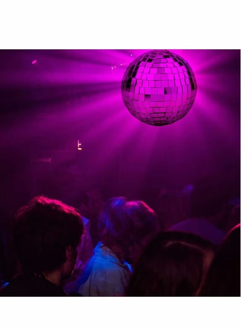 Realfrog 2 Pieces Mirror Disco Ball, Silver Hanging Ball for 50s 60s 70s Disco DJ Light Effect Party, Hanging Ball for Party Home Decoration Stage Props School Festivals Favors Festivals (4 Inch) - Image 5