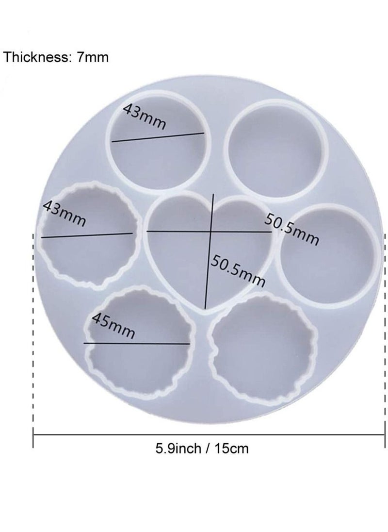 SYOSI - Epoxy mold Resin Moulds DIY Clear Silicone Epoxy Resin Molds for Pendants Jewelry Making DIY Craft with Casting Molds Tools Set For Aromatherapy Candle Epoxy Resin Real Dried Flower Dry Plants - Image 1