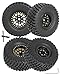 hopsupRC RC Full Brass 10in Beadlock RC Truck Tires Wheels Tires Upgrades Part for 118 124 Trx4m Axial SCX24 RC CrawlerRC Wheels Hops Up4pcs Black - Image 2