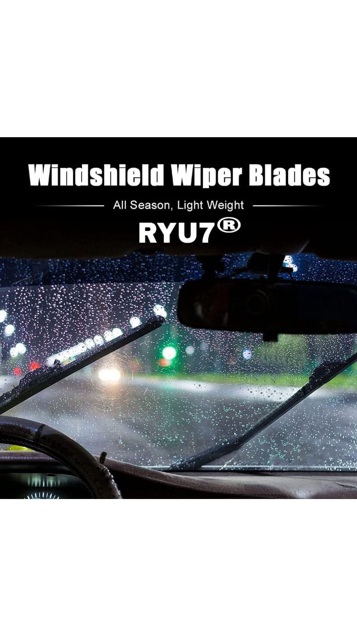 RYU7® Front Beam Wiper Blades Fits for Ace Gold, Size- 20" 17" (Pack of 2) - Image 4