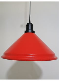 Riolight Retro Red Inside White Single Metal Pendant Diameter: 33CM  - Image 2