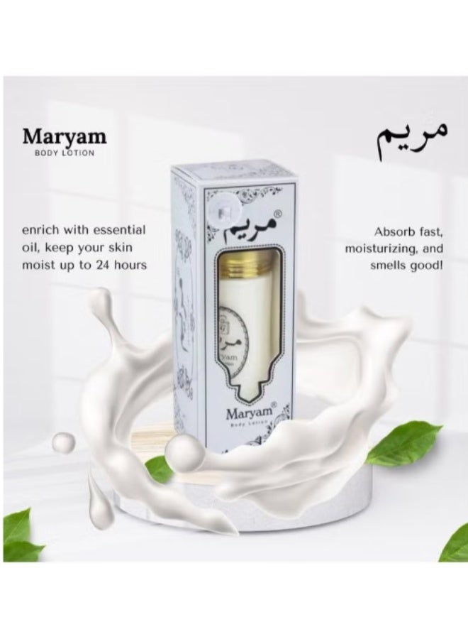 مريم لوشن مريم للجسم 40 مل (عبوة من 12 قطعة) - لوشن مرطب ومعطر للعناية بالبشرة - Image 3
