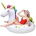 Rtudan Unicorn Pool Floats Inflatable Swimming Floats Tube RingsFun Beach Pool Floaties Lake Beach Summer Pool Raft Lounger for Adults Kids - Image 3
