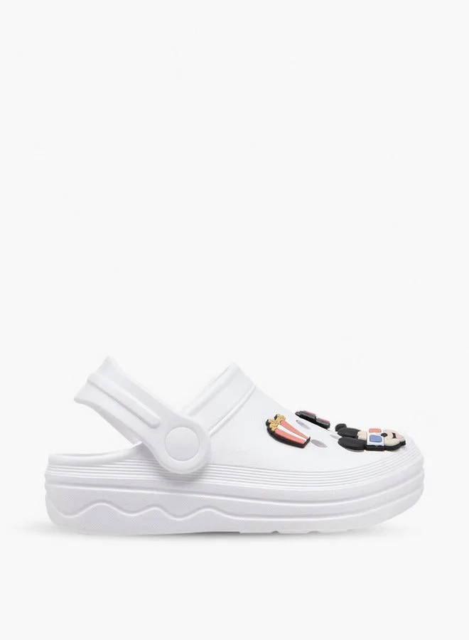 Disney Boys Mickey Mouse Jibbitz Clogs with Backstrap