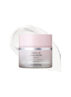 elishacoy Moist Up Hyalurone 80-Hour Hyaluronic Acid Face Cream With Long-Lasting Hydration, Oil-Free Gel, Korean Skin Care, Good For Dryness, Dullness, Uneven Texture | Oily, Combination Skin Types  - Image 1