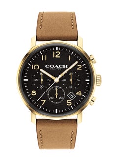 COACH ساعة يد كرونوغراف دائرية للرجال بهيكل أسود - 14602541  - Image 1