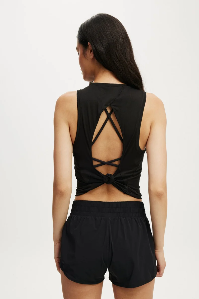 Cotton On  ACTIVE OPEN BACK MUSCLE TANK TOP for Women | Best Price UAE