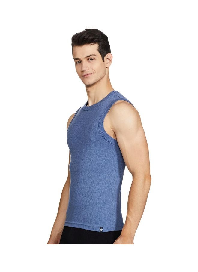 JOCKEY - Jockey 9930 Men Super Combed Cotton Rib Solid Round Neck Muscle Vest - Image 1