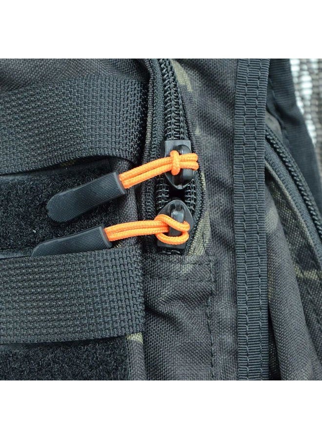 DYZD Durable Zipper Pulls Zipper Tab Zipper Tags Cord Pulls Zipper Extension Zip Fixer for Backpacks, Jackets, Luggage, Purses, Handbags (20PCS Orange) - Image 3