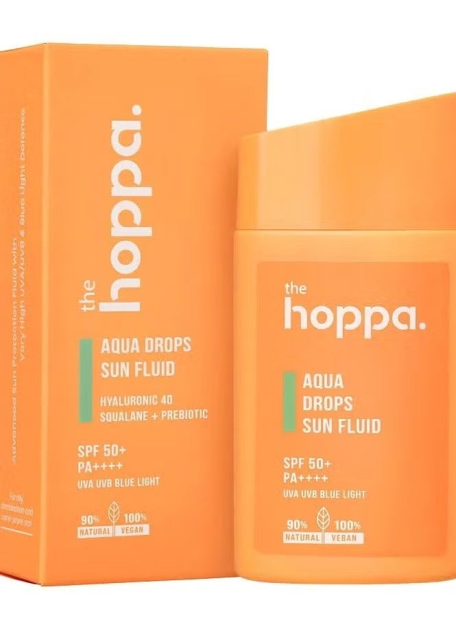 HOOPA Fluid Sunscreen Aqua Drops For Dry Skin By The Hoppa - +SPF50 - Image 2