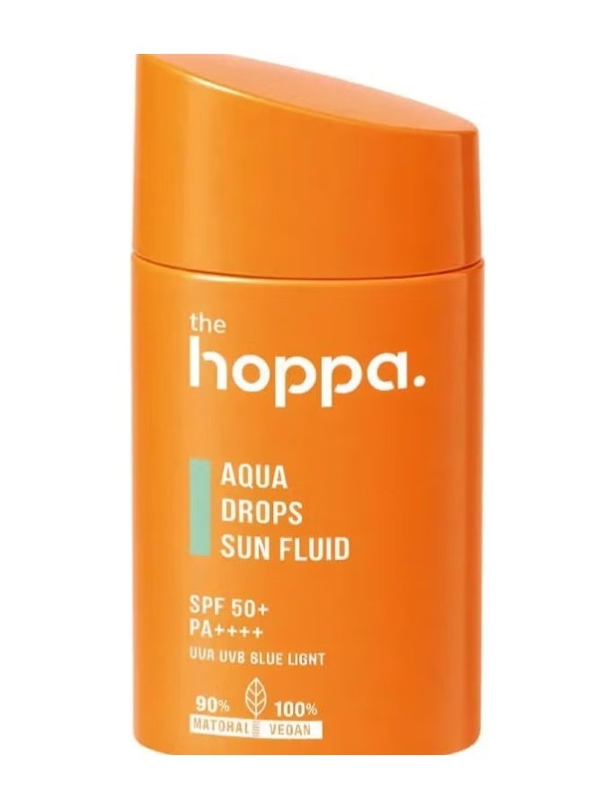 HOOPA Fluid Sunscreen Aqua Drops For Dry Skin By The Hoppa - +SPF50 - Image 1