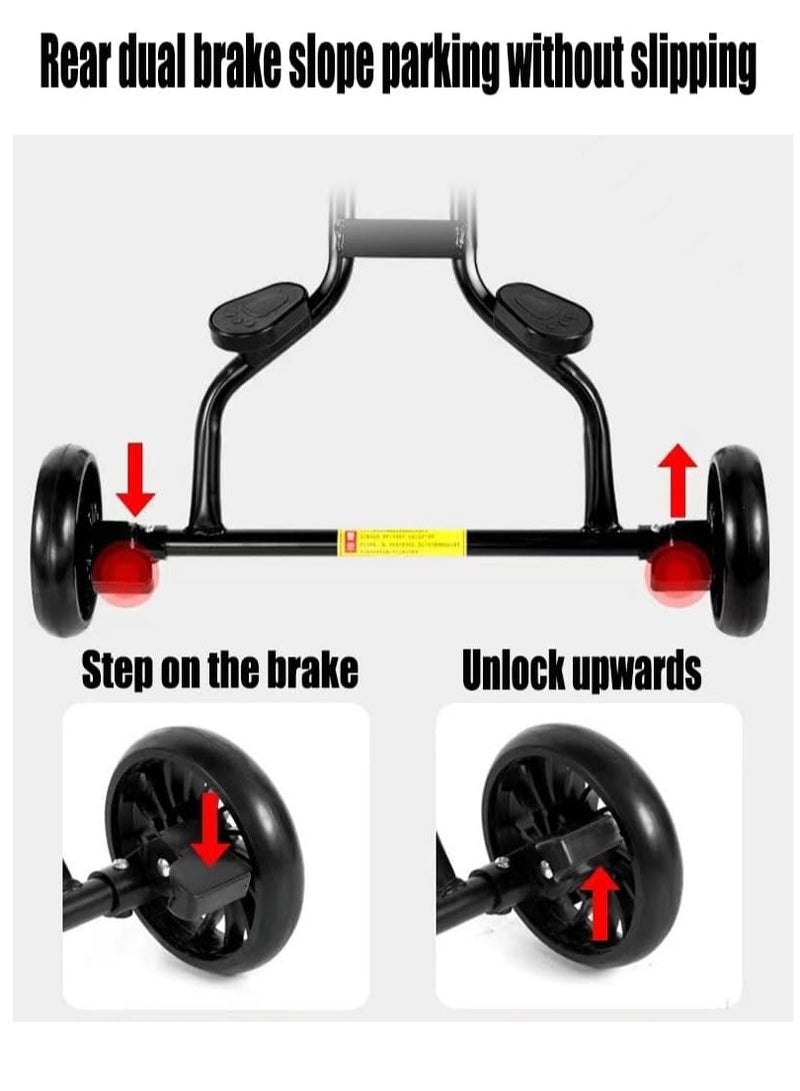 Baby Stroller Travel Light Stroller, Toddler Travel Light Stroller with Sunshade,Portable Compact Stroller,Toddler Stroller for Removable,Travel Stroller for Airplane (panda) - Image 3