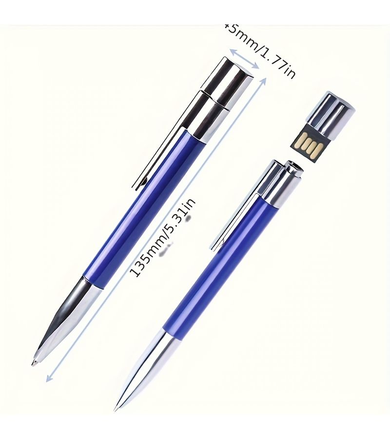 ذاكرة USB 2.0 سوداء سعة 16 جيجابايت فلاشة معدنية - Image 2