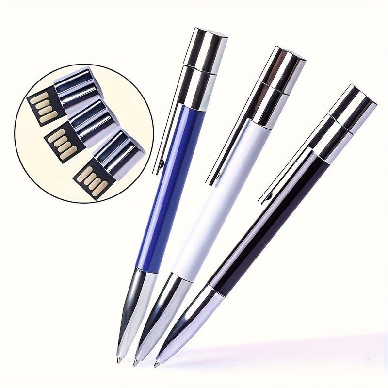 ذاكرة USB 2.0 سوداء سعة 16 جيجابايت فلاشة معدنية - Image 1